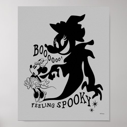 Halloween Minnie _ Boo Feeling Spooky Poster