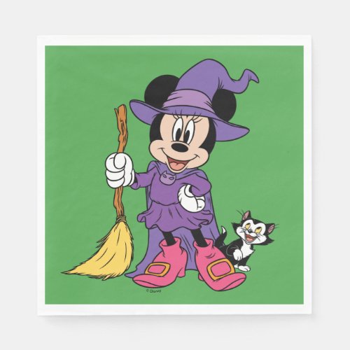 Halloween Minnie Dressed as Cute Witch Napkins