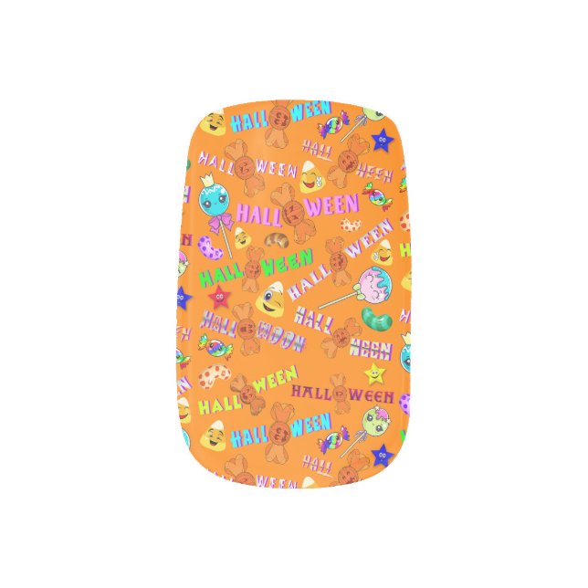 Halloween Minx Nail Art (Left Thumb)