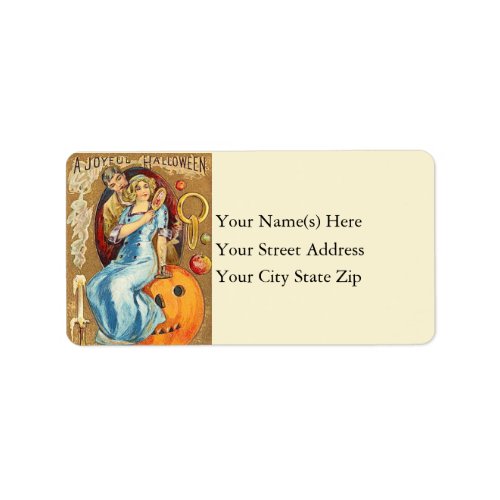 Halloween Mirror Fate Vintage Address Label