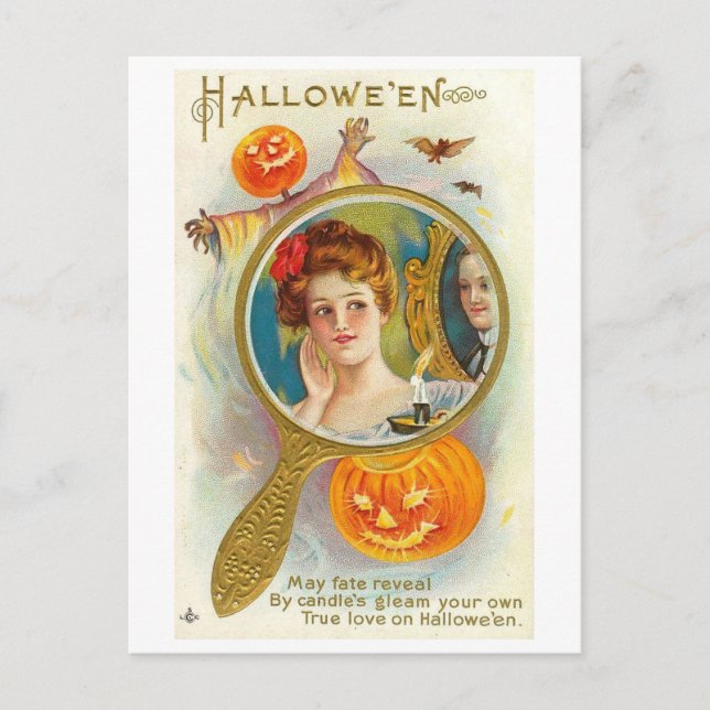 Halloween Mirror Postcard (Front)