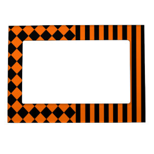Halloween mix pattern magnetic frame