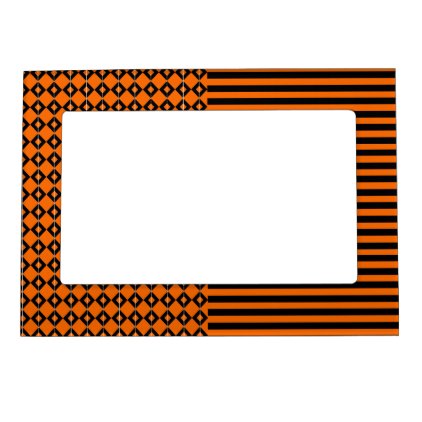 Halloween mix pattern magnetic picture frame