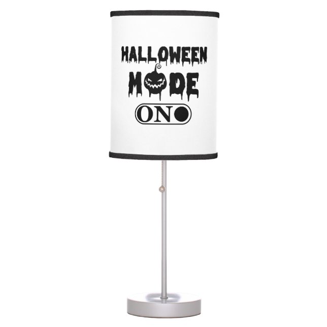 Halloween Mode On - Party Halloween Pumpkin Table Lamp (Front)