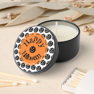 Halloween Modern Pumpkin Design Mini Candle Favors