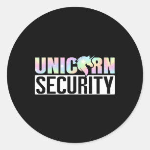 Halloween Mom Dad Daughter Adult Costume Unicorn S Classic Round Sticker