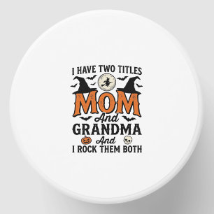 Halloween Mom Grandma Vintage Witch Shirt Design_1 Mini Candle Favors
