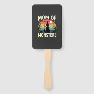 Halloween Mom Of Monsters Witch Sunset Hand Fan