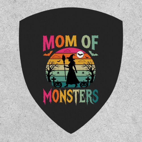 Halloween Mom of Monsters Witch Sunset Patch