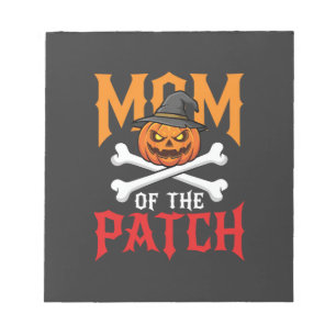 Halloween Mom of the Patch Pumpkin Witch Notepad