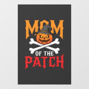 Halloween Mom of the Patch Pumpkin Witch Window Cling