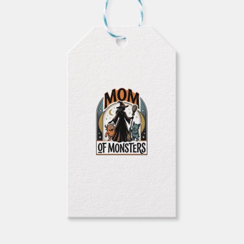 Halloween Mom Shirt Spooky Monster Family Design_1 Gift Tags