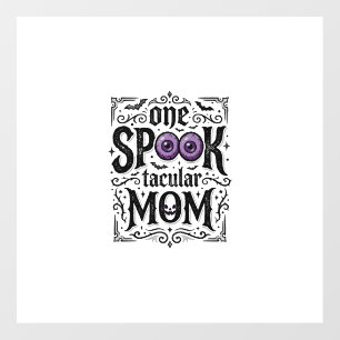 Halloween Mom Spooky Vintage Engraving Shirt Desig Floor Decals