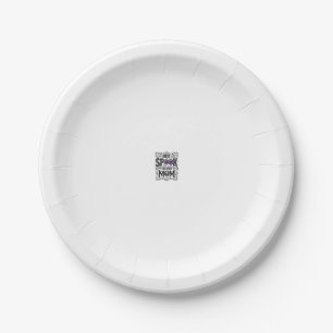 Halloween Mom Spooky Vintage Engraving Shirt Desig Paper Plates