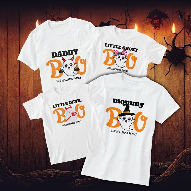 Halloween Mommy Boo Devil Family Matching T-Shirt (Creator Uploaded)