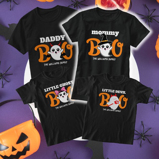 Halloween Mommy Boo Devil Family Matching T-Shirt (Creator Uploaded)