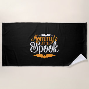 Halloween Mommys Little Spook Birthday Beach Towel
