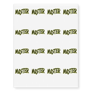 Halloween Momster Funny for Mom Temporary Tattoos