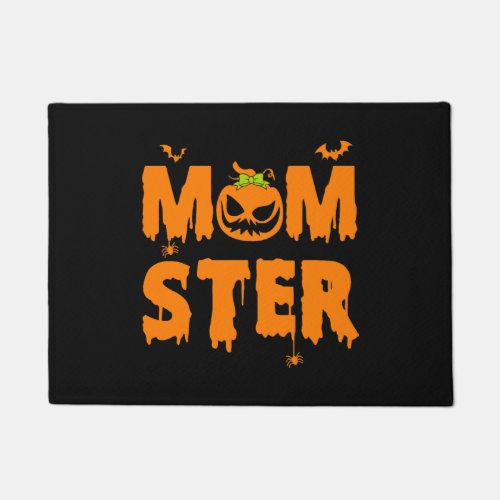 Halloween Momster Shirt Women Halloween Mom Doormat