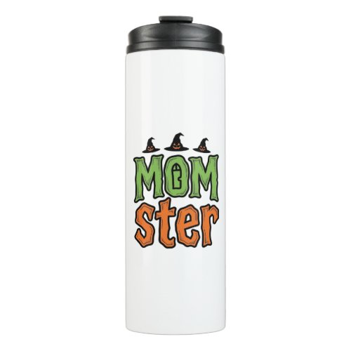 Halloween Momster Vintage Mom Shirt Design_1 Thermal Tumbler