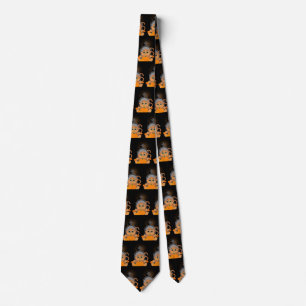 Halloween Monkey Neck Tie