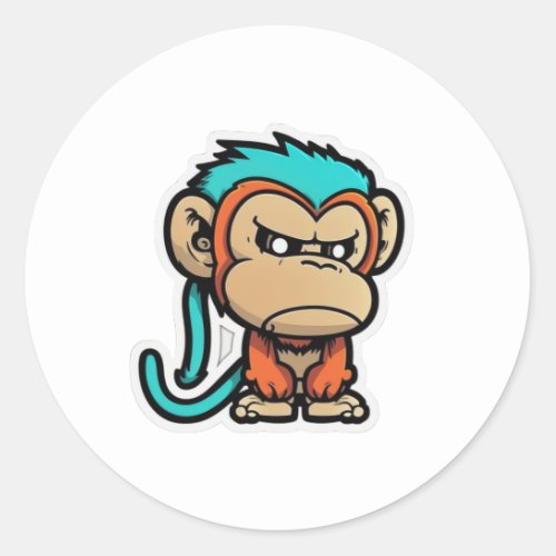 Halloween monkey stickers