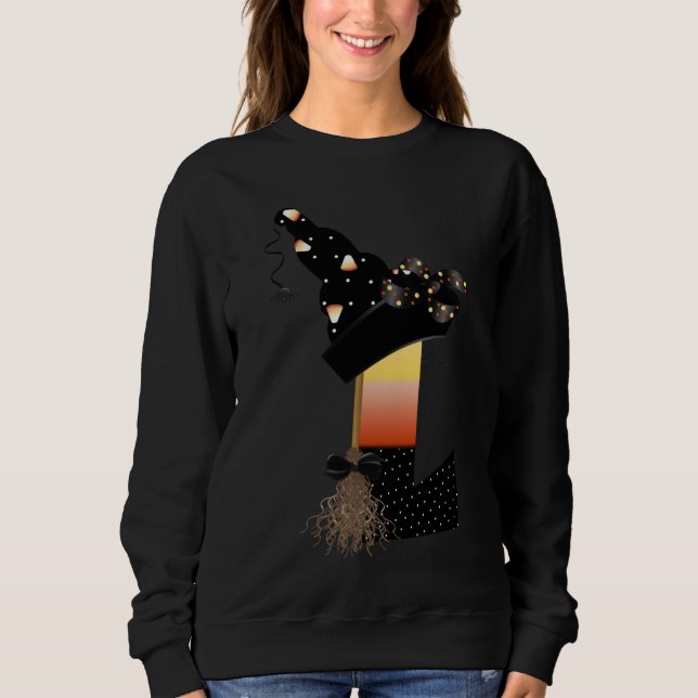 Halloween Monogram Letter L Sweatshirt (Front)
