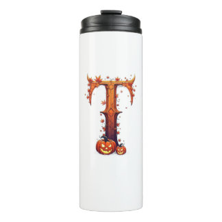 Halloween MonogramT Thermal Tumbler