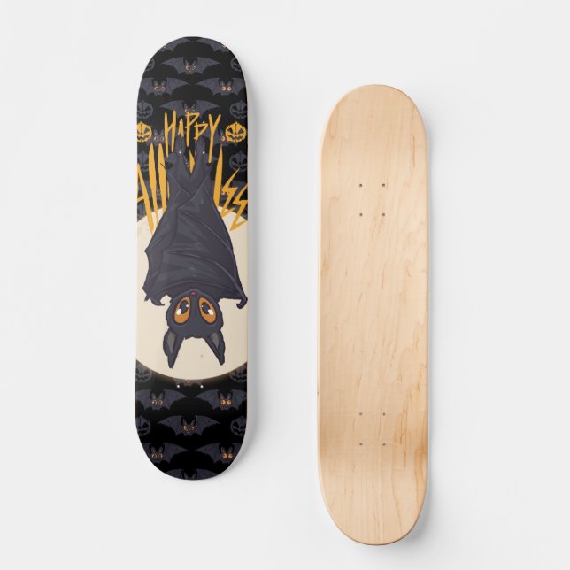 Halloween Monster Bat Skateboard (Front)