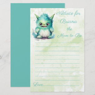 Halloween Monster Boy Baby Shower Advice for Mom