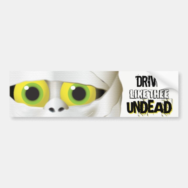 Halloween Monster Bumper Sticker (Front)