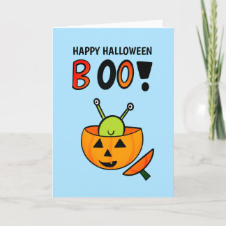 Halloween monster card