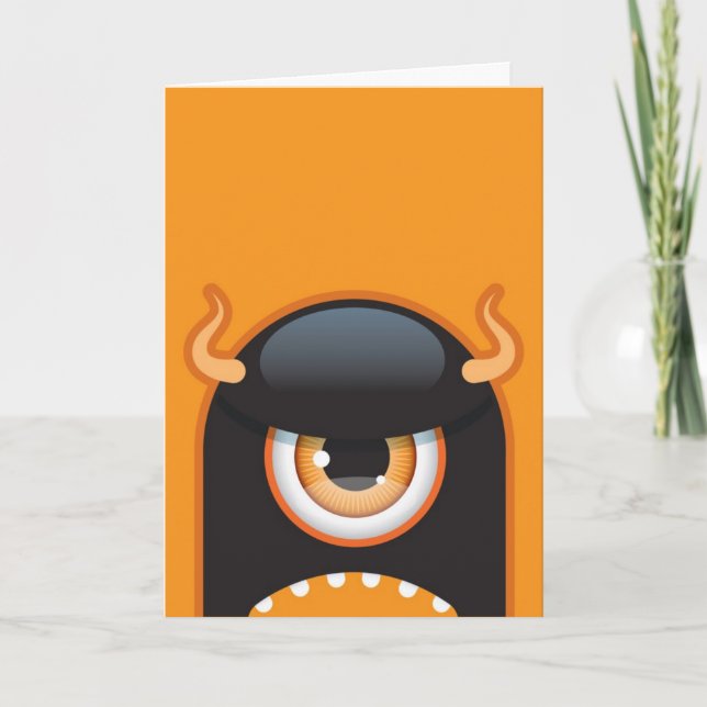 Halloween monster card (Front)