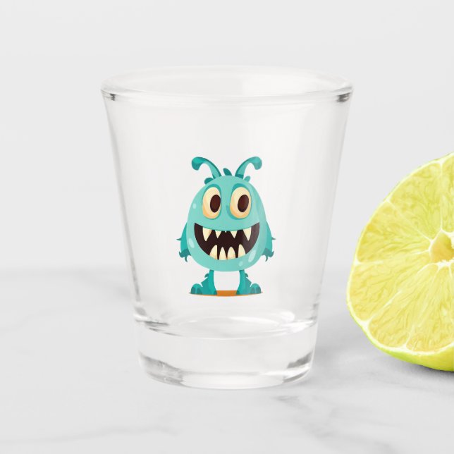 Halloween/Monster/cartoon  Shot Glass (Front)