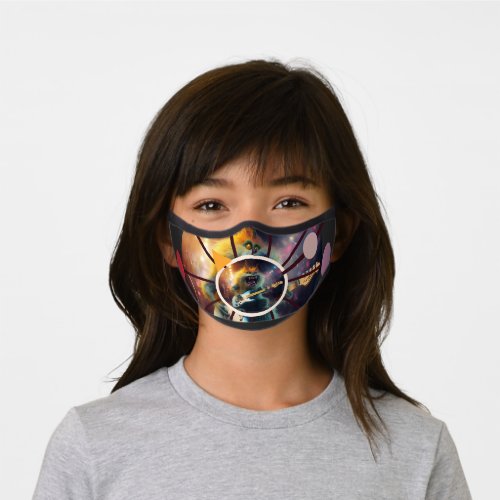 Halloween monster clock premium face mask