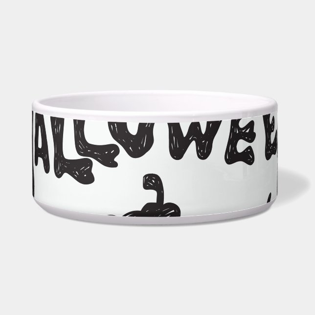 Halloween Monster Doodles Fun Bowl (Front)