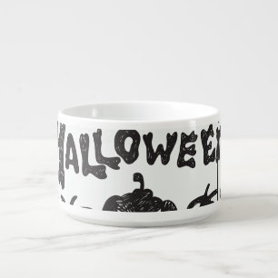 Halloween Monster Doodles Fun Bowl