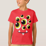 Halloween Monster Eyeballs Kids T-shirt at Zazzle
