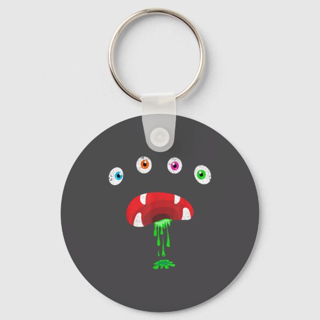 Halloween Monster Face Costume Cute Toddler Monste Keychain (Front)