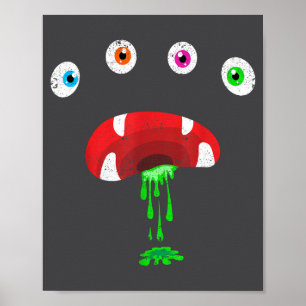 Halloween Monster Face Costume Cute Toddler Monste Poster