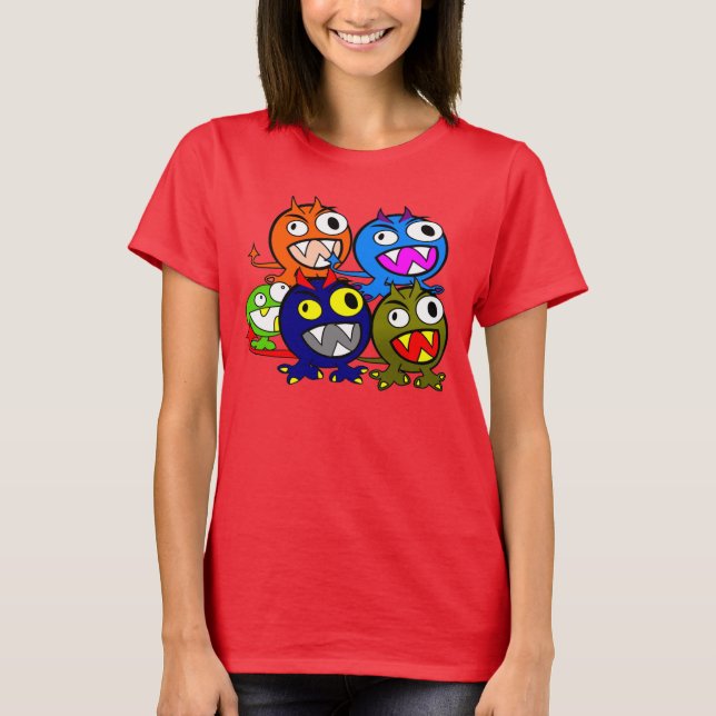 Halloween Monster Friends T-Shirt (Front)