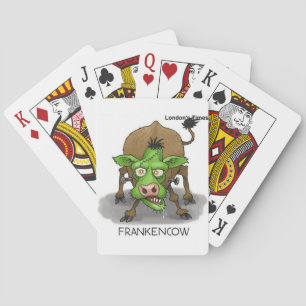Halloween Monster Funny Cow Gifts Poker Cards