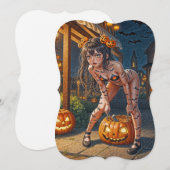 Halloween Monster Jack-o-Lantern & Bat Vixen Girl (Front/Back)