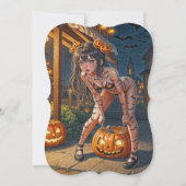 Halloween Monster Jack-o-Lantern & Bat Vixen Girl (Front)