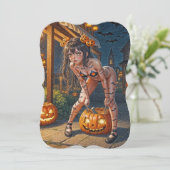 Halloween Monster Jack-o-Lantern & Bat Vixen Girl (Standing Front)