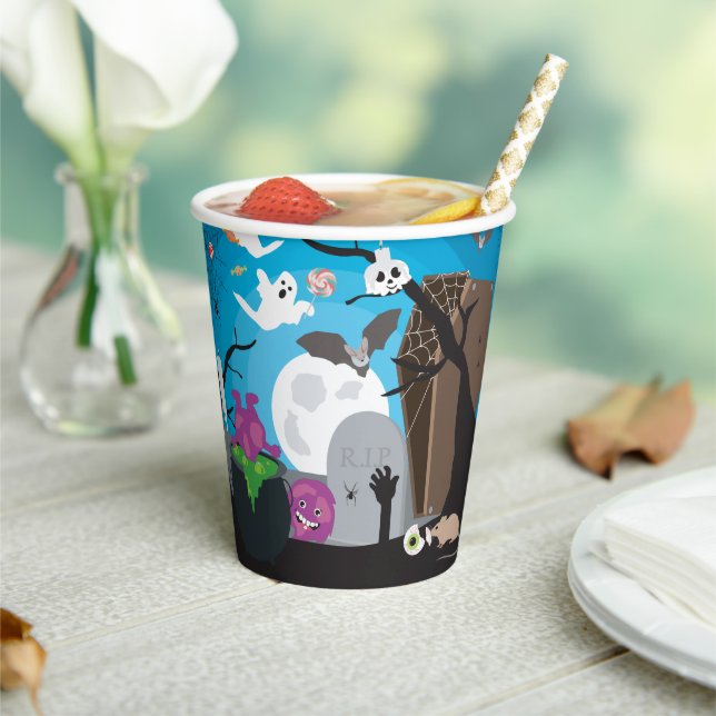Halloween Monster Kids Halloween Party Paper Cups (Insitu)