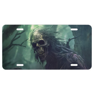 Halloween Monster License Plate