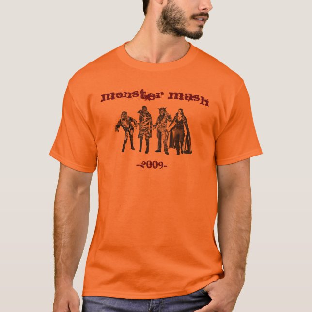 Halloween monster mash classic characters T-Shirt (Front)
