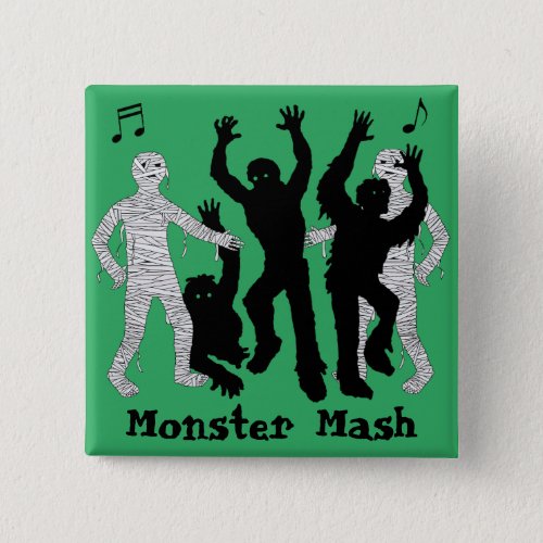 Halloween Monster Mash Dance Party Button