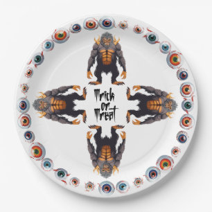 Halloween Monster Mash Gathering Paper Plates